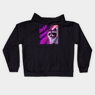 Gas light, Gate keep, Girl boss | Racoon meme Kids Hoodie